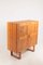 Mueble Mid-Century de pino con tiradores de cuero, años 70, Imagen 2