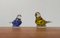 Esculturas de pájaros vintage de vidrio. Juego de 2, Imagen 1