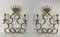 Brass Sconces with Crowns from Valenti, 1960s, Set of 2 1