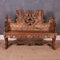 18th Century Italian Carved Pine Settle, Image 1