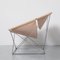 F675 Butterfly Chair in Nude Leather by Pierre Paulin for Artifort 3