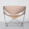 F675 Butterfly Chair in Nude Leather by Pierre Paulin for Artifort, Image 4