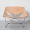 F675 Butterfly Chair in Nude Leather by Pierre Paulin for Artifort, Image 2