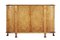 Mid 20th Century Swedish Birch Chippendale Revival Bowfront Sideboard 11