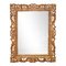 Neoclassical Baroque Gold Foil Hand Carved Wooden Mirror, 1970 1