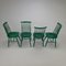 Scandinavian Spindle Chairs in Green, 1960s, Set of 4, Image 2
