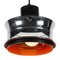 Scandinavian Orange Pendant Lamp in Chrome 3