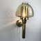 Mid-Century Swedish Wall Sconce in Brass and Amber Colored Glass by Hans-Agne Jakobsson for Hans-Agne Jakobsson Ab Markaryd, 1960s 1