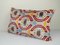 Square Uzbek Ikat Patchwork Cushion Cover 2