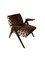 Leopard Velvet Bunny Armchairs from Dolnośląskie Fabryki Mebli, 1960s, Set of 2, Image 11