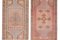 Turkish Hand Knotted Low Pile Rug Doormat, Set of 2, Image 3