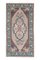 Turkish Hand Knotted Low Pile Faded Yastik Rug Mat 1