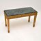 Antique French Gilt Wood Coffee Table with Marble Top, Image 1