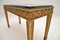 Tavolino da caffè antico in legno dorato con ripiano in marmo, Francia, Immagine 6