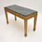 Tavolino da caffè antico in legno dorato con ripiano in marmo, Francia, Immagine 3