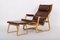 Lounge Chair with Stool by Ditte & Adrian Heath for France & Søn / France & Daverkosen, Set of 2 1