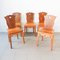 Portuguese Modern Style Chairs, 1940s, Set of 5 2