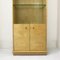 Tall Vintage Birdseye Maple Display Cabinet, 1980s 8