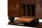 Art Deco Bar Cabinet with Turntable, Italy, 1940s, Image 4