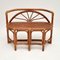 Vintage Bamboo & Rattan Games Table & Chairs, 1970s, Set of 3 6