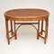 Vintage Bamboo & Rattan Games Table & Chairs, 1970s, Set of 3 5