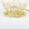 Geriffelte Murano Glas Tischlampen in Reinem Gold von Seguso, 2er Set 2