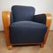 Vintage Art Deco Lounge Chairs in Dark Grey, Set of 2 4