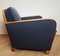 Vintage Art Deco Lounge Chairs in Dark Grey, Set of 2 7