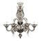Art Nouveau Fauve Chandelier in Gray Blown Murano Glass from Barovier & Toso, 1920s, Image 1