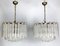 Large Murano Clear Glass Chandeliers by Toni Zuccheri for Venini, Italy, 1960s, Set of 2, Image 19