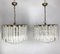 Large Murano Clear Glass Chandeliers by Toni Zuccheri for Venini, Italy, 1960s, Set of 2 12