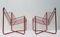 Red Metal Wire Jarpen Chairs by Niels Gammelgaard for Ikea, 1983, Set of 2, Immagine 1