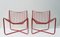 Red Metal Wire Jarpen Chairs by Niels Gammelgaard for Ikea, 1983, Set of 2 2