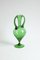 Empoli Verde Glass Etruscan Amphora Vase, Tuscany 1940s 3