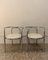 Locus Solus Chairs in Chromed Metal and Vinyl by Gae Aulenti for Poltronova, Set of 2, Image 4