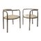 Locus Solus Chairs in Chromed Metal and Vinyl by Gae Aulenti for Poltronova, Set of 2, Image 1