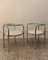 Locus Solus Chairs in Chromed Metal and Vinyl by Gae Aulenti for Poltronova, Set of 2, Image 3