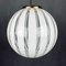 Mid-Century Murano Swirl Glass Pendant Lamp, Italy, 1970s, Image 4