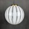 Mid-Century Murano Swirl Glass Pendant Lamp, Italy, 1970s 1