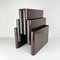 Brown Model 4675 Magazine Rack with 6 Compartments by Giotto Stoppino for Kartell, Italy, 1970s 10