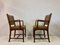 Mid-Century Danish Oak and Leather Armchairs, Set of 2, Image 9