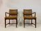 Mid-Century Danish Oak and Leather Armchairs, Set of 2 13