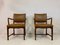 Mid-Century Danish Oak and Leather Armchairs, Set of 2, Image 13