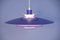 Large Danish Blue & Purple Hanging Lamp, 1970s 4