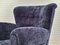 Danish Velour Lounge Chair, 1950s, Image 2