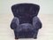 Danish Velour Lounge Chair, 1950s, Image 5