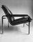 Sillón Andre Vanden Beuck Aluline de cuero negro, Imagen 11