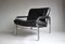 Andre Vanden Beuck Aluline Lounge Chair in Black Leather 1