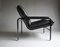 Andre Vanden Beuck Aluline Lounge Chair in Black Leather 8