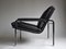 Sillón Andre Vanden Beuck Aluline de cuero negro, Imagen 9